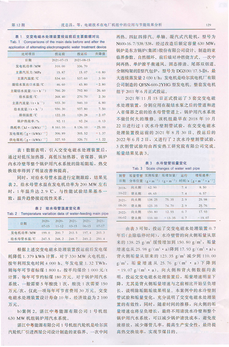 广东电力杂志-电磁技术应用论文_电磁水波处理器7