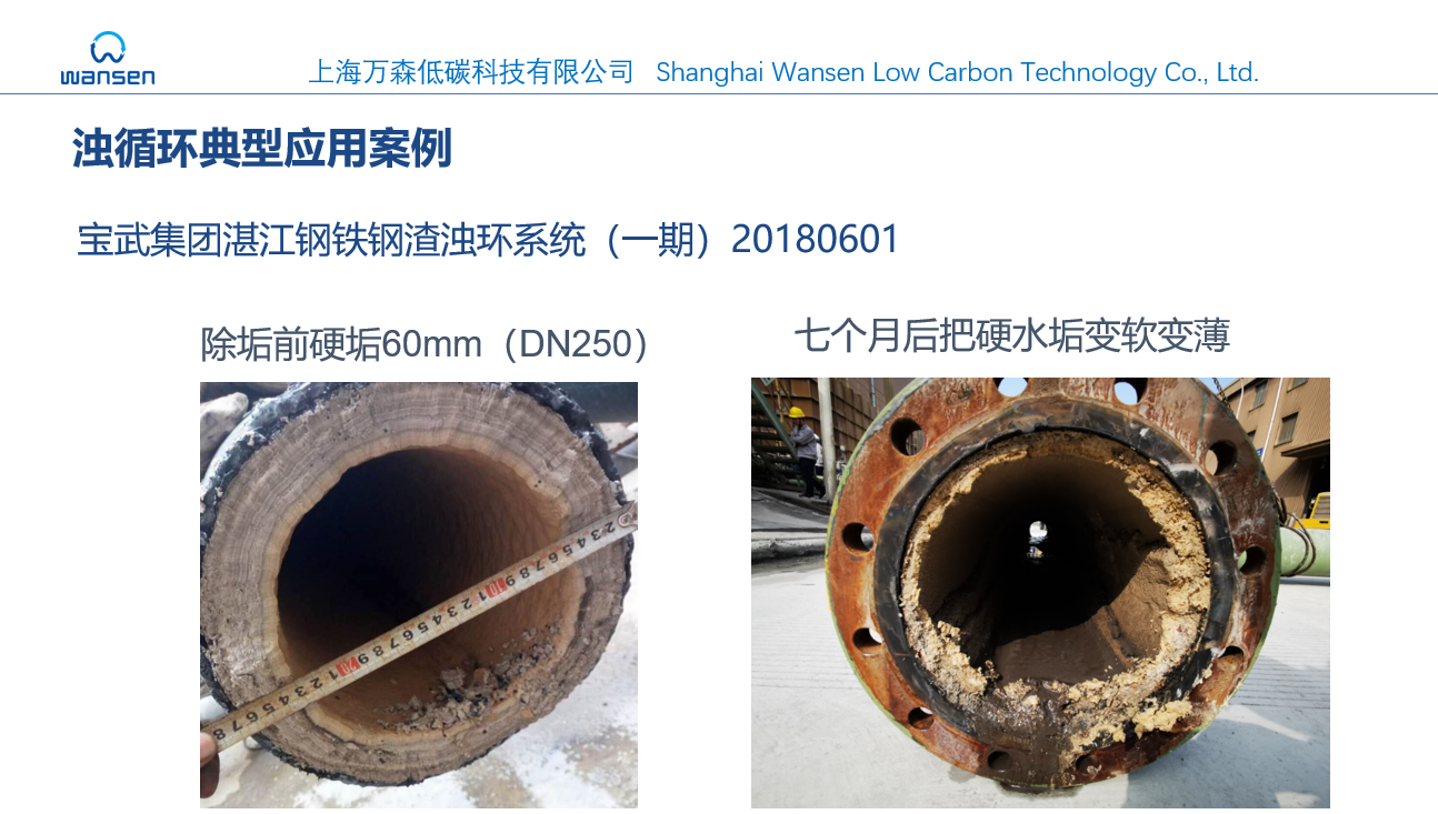 钢铁厂浊循环系统物理除垢阻垢案例--电磁水波处理器